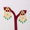 925 Silver Temple Chandbali Bridal Earrings for Women