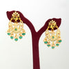925 Silver Temple Chandbali Wedding Earrings for Women