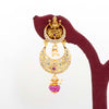 925 Silver Temple Laxmi Chandbali Wedding Earrings
