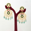 925 Silver Jadau Bridal Earrings for Women