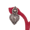 925 Silver Oxidized Heart Traditional Drop Earrings