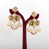 925 Silver Temple Laxmi Bridal Earrings for Women