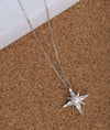 925 Sterling Silver Stella Pearl CZ Pendant Chain