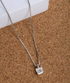 925 Sterling Silver Square CZ Daily Wear Pendant
