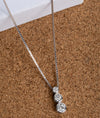 925 Sterling Silver Trilight CZ Daily Wear Pendant Chain