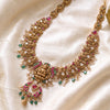 925 Sterling Silver Gaja Lakshmi Temple Long Necklace