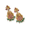 925 Silver Temple Laxmi Wedding Earrings for Women