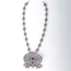 925 Silver Oxidized Traditional Long Necklace for Women