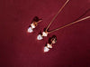 925 Silver Heart Charm Italian Pendant Chain Set for Women