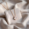 925 Rose Gold Silver Minimal Clover Pendant Chain for Women  