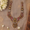 925 Sterling Silver Saanvi Ruby Lakshmi Temple Necklace