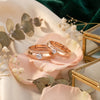 925 Silver Rose Gold Plated Party Wear Couple Ring