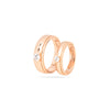 925 Silver Rose Gold Plated Party Wear Couple Ring