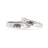 925 Sterling Silver Hubby Wifey Couple Ring