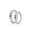 925 Sterling Silver King Queen Heart Couple Ring