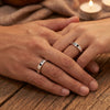 925 Sterling Silver King Queen Heart Couple Ring