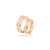 925 Silver Rose Gold Plated CZ Party Wear Couple Rings