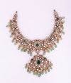 925 Sterling Silver Victorian Emerald Royale Necklace
