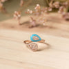 925 Sterling Silver Azure Dew Italian Ring