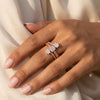 925 Sterling Silver Tri Lumiere Italian Ring