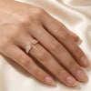 925 Sterling Silver Twin Prism Italian Ring