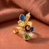Saanvi Bloom Gold Plated Silver Ring