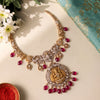 925 Silver Lakshmi Temple Necklace for Women