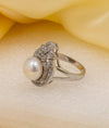 Iraiya Pearl CZ Ring