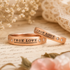 925 Silver Italian True Love Couple Rings