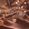 925 Sterling Silver Daily Wear Heart Pendant Chain for Women