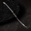 925 Silver SimhaMugam Oxidised Men`s Bracelet