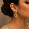 Ishitha Meadow Charm CZ Silver Drop Earrings