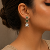 Aahana Pushpi Victorian Silver Drop Earrings