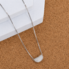 925 Silver CZ Daily Wear Pendant Chain for Women