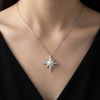 925 Sterling Silver Stella Pearl CZ Pendant Chain