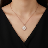 925 Sterling Silver Charm Aura Italian Chain Pendant