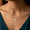 925 Silver Heart Shell Daily Wear Pendant Chain for Women