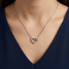 925 Silver Bow Charm Pendant Chain for Women
