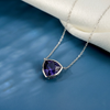 925 Silver Amethystra Daily Wear Pendant Chain