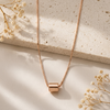 925 Sterling Silver Italian Sleek Barrel Pendant Chain