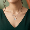 925 Silver Butterfly Daily Wear Pendant Chain for Women