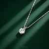 925 Silver Celestia Solitaire Daily Wear Pendant Chain