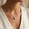 925 Sterling Silver Textured Heart Party Chain