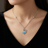 925 Silver Diva Enamel Daily Wear Pendant Chain