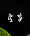 Aurielle Flutter CZ Cascade Silver Studs for women