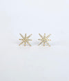 Nakshatra Starburst CZ Silver Studs