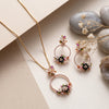 925 Silver Vasantika Floral Italian Women's Pendant Set