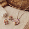 925 Silver Madhu Rose Party Wear Pendant Set for Women