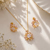 925 Silver Jyotsna Gold Plated Women's Pendant Set
