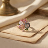 925 Silver Vanmala Enamel Floral Italian Women's Ring